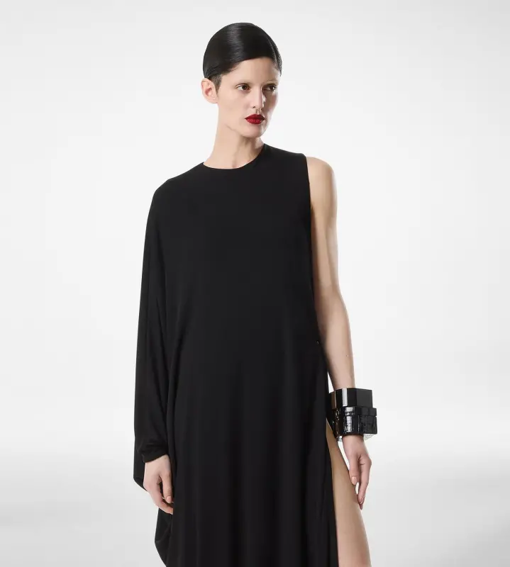 CREPE JERSEY EVENING DRESS BLACK online